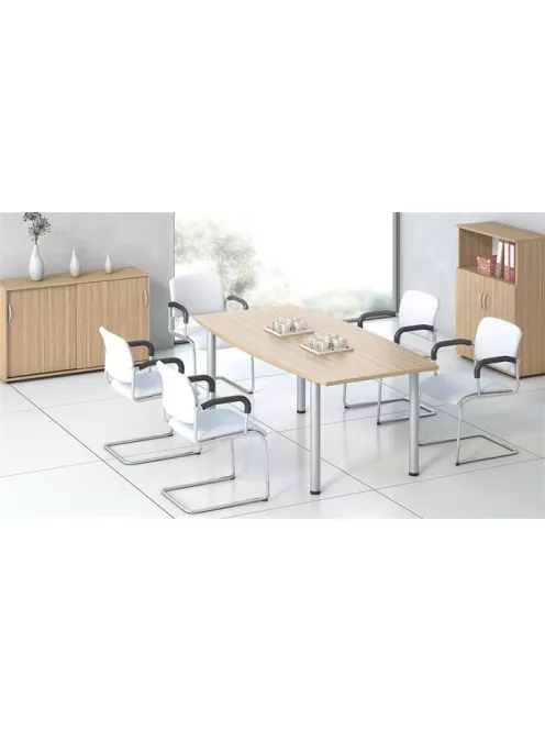 MAYAH Szekrény, 3 rendező magas, kombinált, polcos, MAYAH "Freedom SV-09", kőris