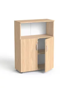   MAYAH Szekrény, 3 rendező magas, kombinált, polcos, MAYAH "Freedom SV-09",  tölgy