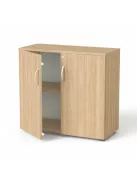 MAYAH Szekrény, 2 rendező magas, kétajtós, polcokkal, MAYAH "Freedom SV-10", kőris