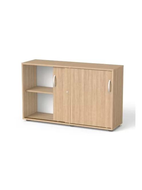 MAYAH Szekrény, 2 rendező magas, tolóajtós, polcos, MAYAH "Freedom SV-12", kőris