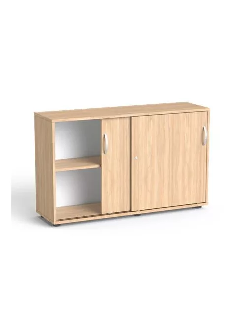 MAYAH Szekrény, 2 rendező magas, tolóajtós, polcos, MAYAH "Freedom SV-12",  tölgy