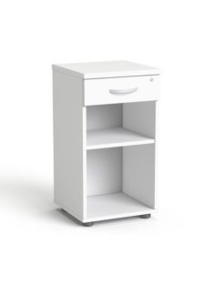   MAYAH Szekrény, asztalmagas, fiókos, nyitott polcos, MAYAH "Freedom SV-14", fehér