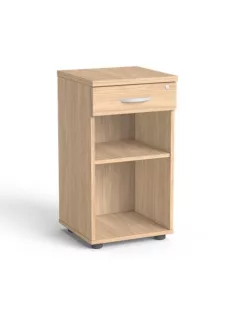   MAYAH Szekrény, asztalmagas, fiókos, nyitott polcos, MAYAH "Freedom SV-14",  tölgy