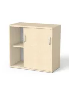 MAYAH Szekrény, asztalmagas, tolóajtós, polcos, MAYAH "Freedom SV-16", juhar