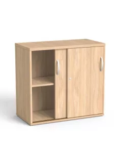   MAYAH Szekrény, asztalmagas, tolóajtós, polcos, MAYAH "Freedom SV-16",  tölgy