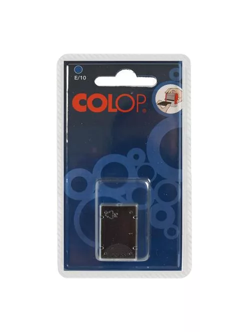 COLOP Bélyegző cserepárna, 2 db/bliszter, COLOP "E/10", kék