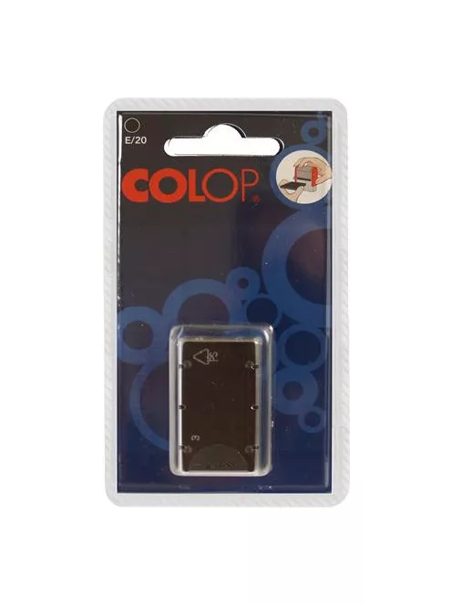 COLOP Bélyegző cserepárna, 2 db/bliszter, COLOP "E/20", fekete