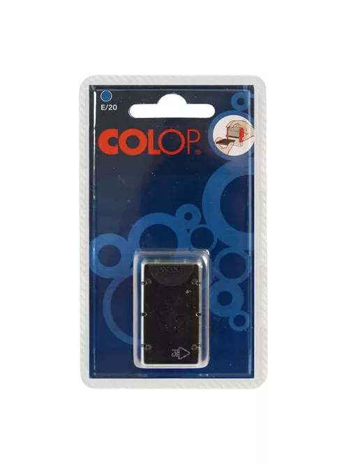 COLOP Bélyegző cserepárna, 2 db/bliszter, COLOP "E/20", kék