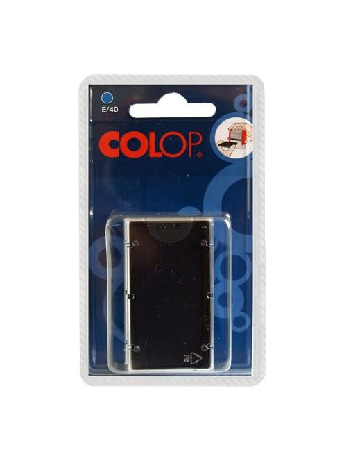 COLOP Bélyegző cserepárna, 2 db/bliszter, COLOP "E/40", fekete