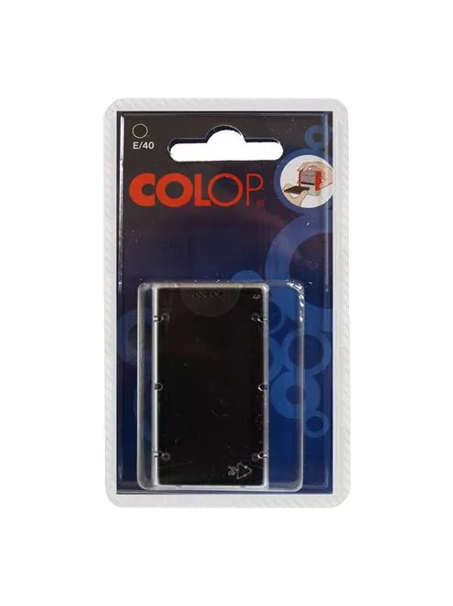 COLOP Bélyegző cserepárna, 2 db/bliszter, COLOP "E/40", fekete