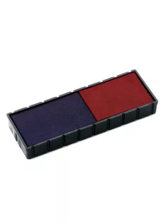   COLOP Bélyegző cserepárna, 2 db/bliszter, kétszínű változat, COLOP "E12/2", kék-piros