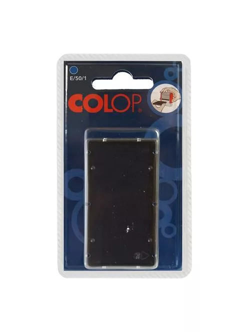 COLOP Bélyegző cserepárna, 2 db/bliszter, COLOP "E50/1", kék