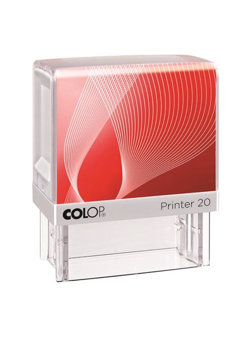 COLOP Bélyegző, COLOP "Printer IQ 20" fehér ház - fekete párnával
