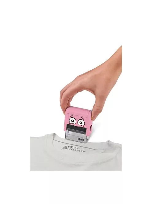 COLOP Bélyegző textilhez, kirakós COLOP "Marky", pink ház, fekete párnával