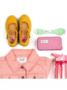 COLOP Bélyegző textilhez, kirakós COLOP "Marky", pink ház, fekete párnával