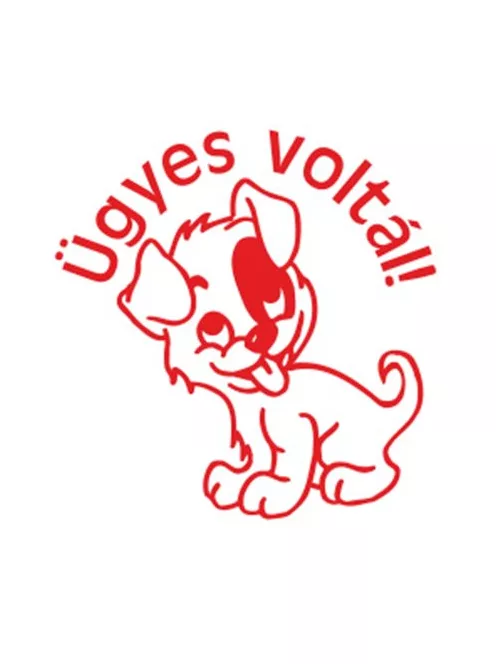 COLOP Bélyegző, motivációs, Ügyes voltál!, COLOP "N43-kék", piros