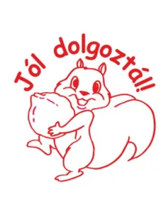   COLOP Bélyegző, motivációs, Jól dolgoztál!, COLOP "N43-kék", piros