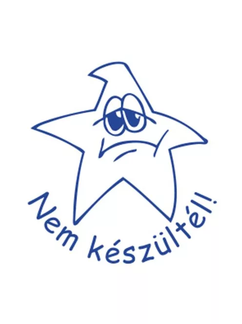 COLOP Bélyegző, motivációs, Nem készültél!, COLOP "N43-kék", kék