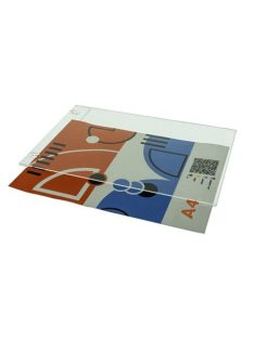   ANTRA Dokumentumtartó, fali, A4, plexi, álló, ANTRA, átlátszó