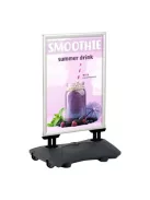 Megállító tábla, poszteres, víztartályos, A1 méret, 59,4x84,1 cm