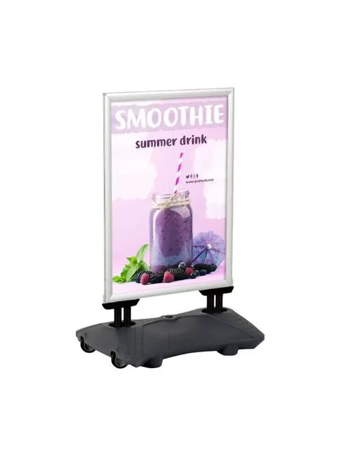 Megállító tábla, poszteres, víztartályos, A1 méret, 59,4x84,1 cm