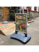 Megállító tábla, poszteres, víztartályos, A1 méret, 59,4x84,1 cm