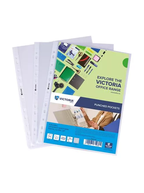 VICTORIA OFFICE Genotherm, lefűzhető, A4, 40 mikron, narancsos felület, VICTORIA OFFICE