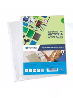   VICTORIA OFFICE Genotherm, lefűzhető, A4, 80 mikron, narancsos felület, VICTORIA OFFICE