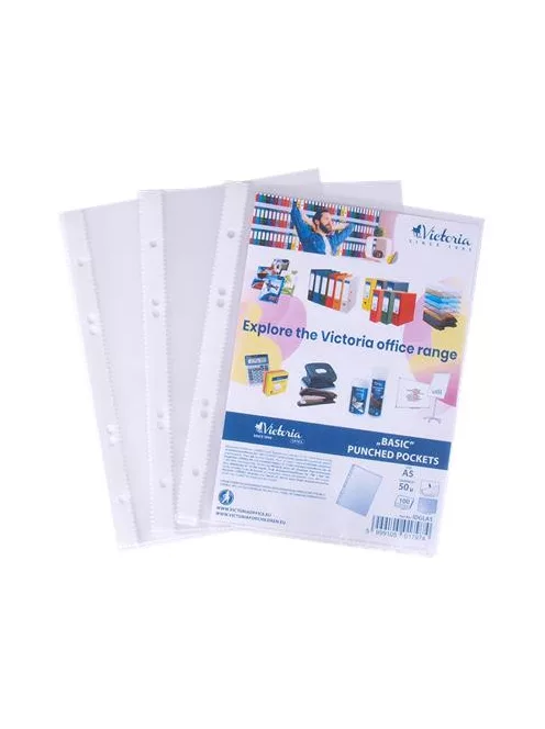 VICTORIA OFFICE Genotherm, lefűzhető, A5, 50 mikron, narancsos felület, VICTORIA OFFICE