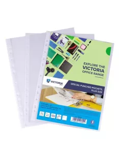   VICTORIA OFFICE Genotherm, lefűzhető, A4+, 55 mikron, víztiszta, VICTORIA OFFICE