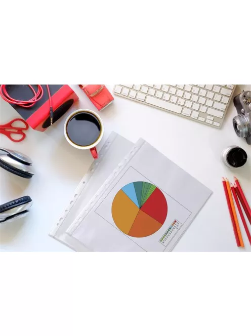 VICTORIA OFFICE Genotherm, lefűzhető, A4, 50 mikron, narancsos felület, VICTORIA OFFICE