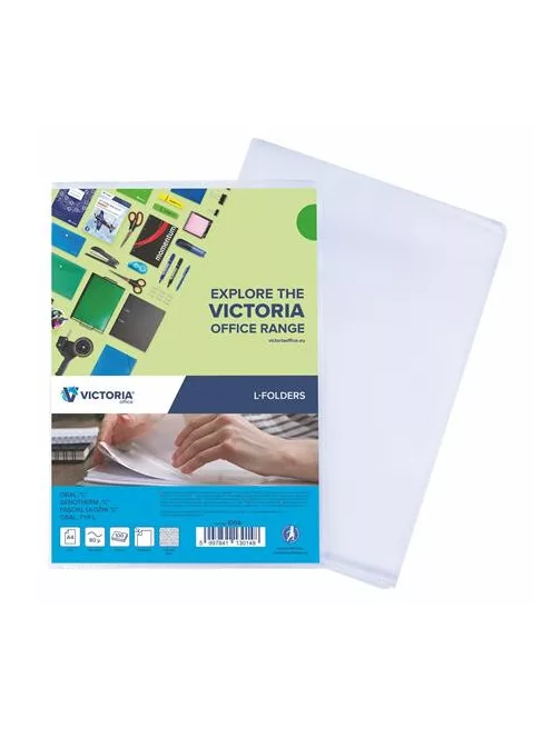 VICTORIA OFFICE Genotherm, "L", A4, 80 mikron, narancsos felület, VICTORIA OFFICE