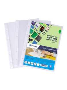   VICTORIA OFFICE Genotherm, lefűzhető, A5, 40 mikron, víztiszta, VICTORIA OFFICE