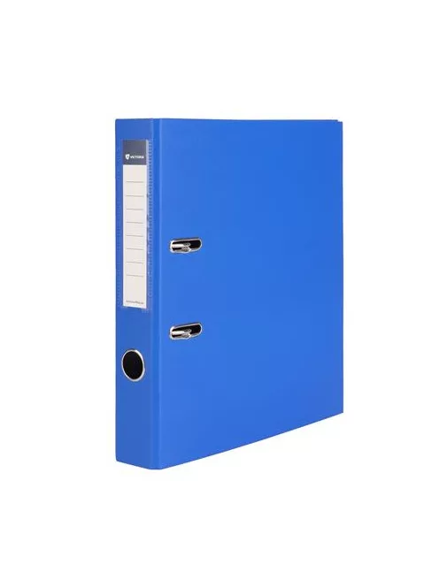 VICTORIA OFFICE Iratrendező, 50 mm, A4, PP/karton, VICTORIA OFFICE, "Basic", királykék