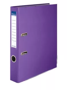   VICTORIA OFFICE Iratrendező, 50 mm, A4, PP/karton, élvédő sínnel, VICTORIA OFFICE, "Basic", lila
