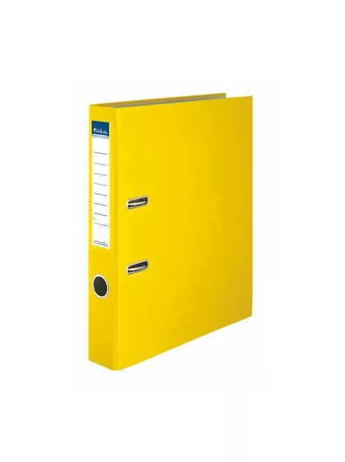 VICTORIA OFFICE Iratrendező, 50 mm, A4, PP/karton, VICTORIA OFFICE, "Basic", sárga