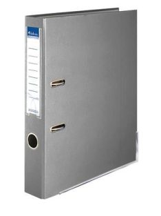   VICTORIA OFFICE Iratrendező, 50 mm, A4, PP/karton, élvédő sínnel, VICTORIA OFFICE, "Basic", szürke