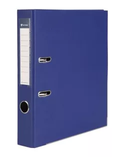   VICTORIA OFFICE Iratrendező, 50 mm, A4, PP/karton, élvédő sínnel, VICTORIA OFFICE, "Basic", tengerészkék