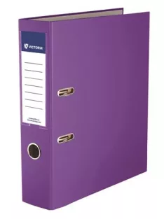   VICTORIA OFFICE Iratrendező, 75 mm, A4, PP/karton, VICTORIA OFFICE, "Basic", lila