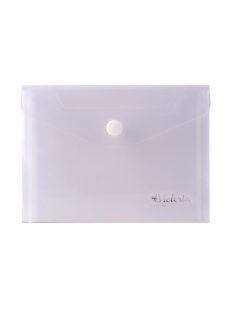   VICTORIA OFFICE Irattartó tasak, A6, PP, patentos, VICTORIA OFFICE, áttetsző