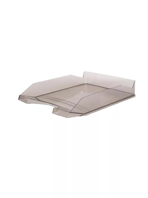 VICTORIA OFFICE Irattálca, műanyag, VICTORIA OFFICE, áttetsző füstszínű