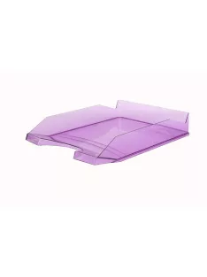   VICTORIA OFFICE Irattálca, műanyag, VICTORIA OFFICE, áttetsző lila