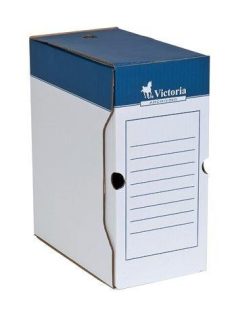   VICTORIA OFFICE Archiválódoboz, A4, 150 mm, karton, VICTORIA OFFICE, kék-fehér