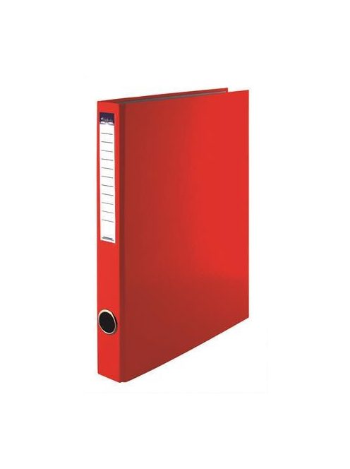 VICTORIA OFFICE Gyűrűs könyv, 4 gyűrű, 35 mm, A4, PP/karton, VICTORIA OFFICE, piros