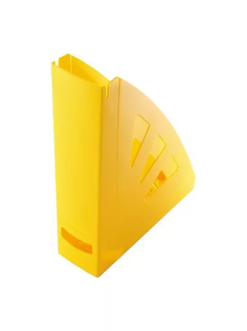 VICTORIA OFFICE Iratpapucs, műanyag, 75 mm, VICTORIA OFFICE, sárga