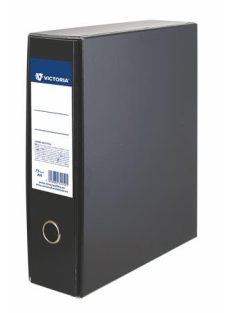   VICTORIA OFFICE Tokos iratrendező, 75 mm, A4, karton, VICTORIA OFFICE, fekete