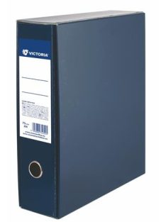   VICTORIA OFFICE Tokos iratrendező, 75 mm, A4, karton, VICTORIA OFFICE, sötétkék