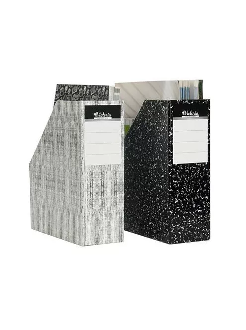 VICTORIA OFFICE Iratpapucs, karton, 90 mm, VICTORIA OFFICE, "Textil"