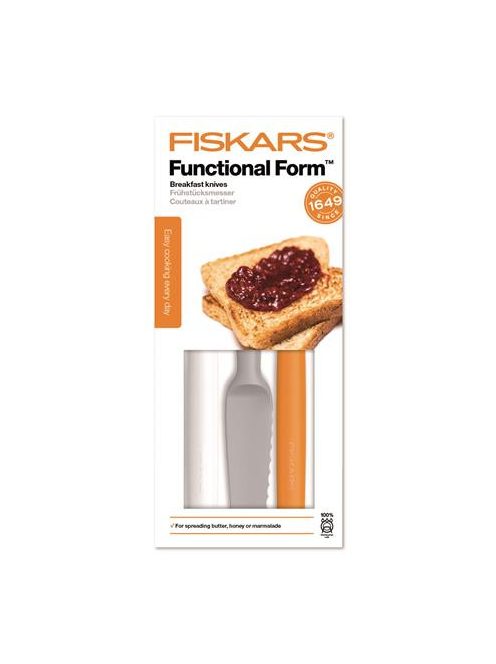 FISKARS Reggeliző késkészlet, 3 darabos készlet, FISKARS " Functional Form"