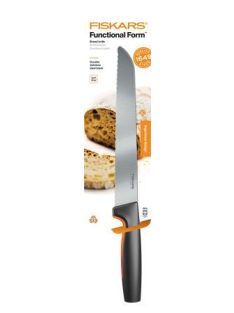   FISKARS Kenyérvágókés, 21 cm, FISKARS "Functional Form" fekete